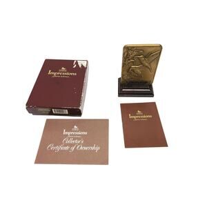 Vintage 1990 Madison 14oz Solid Bronze Friendship Poem Plaque by Gerald C. Henry